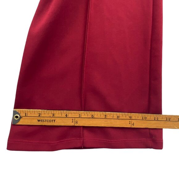 VTG 70s Bell Bottom Pants M Red High Rise Disco Wide Leg Palazzo Retro Leisure - Picture 12 of 12